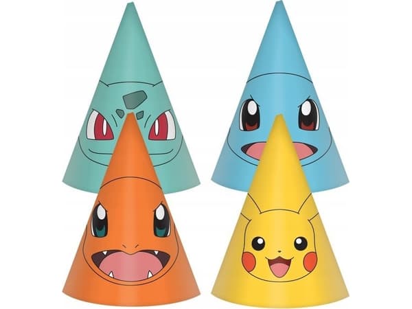 Party Deco Pokemon korkit 16cm 8kpl