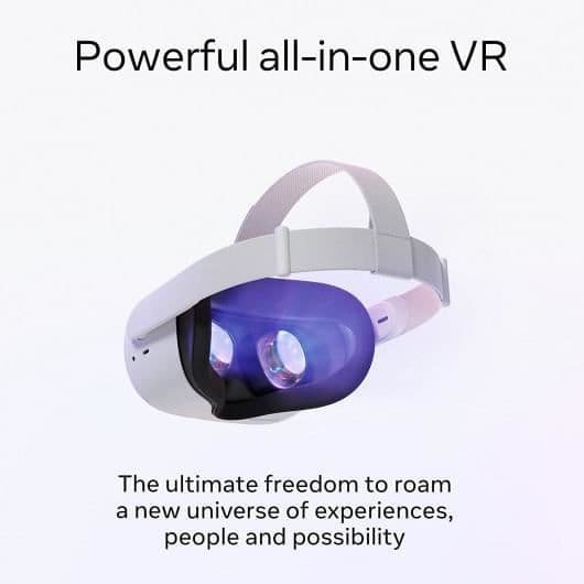 Meta Quest 2 virtual reality-headset, 128GB- REFURBISHED