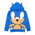 Miniatyrbillede 1 af 5: Sonic The Hedgehog Drenge 3D-ører hættetrøje