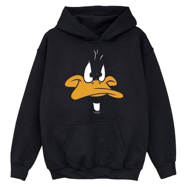 Looney Tunes Boys Daffy Duck Face Hoodie Black 7-8 Years Looney Tunes Boys Daffy Duck Face Hoodie Black 7-8 Years