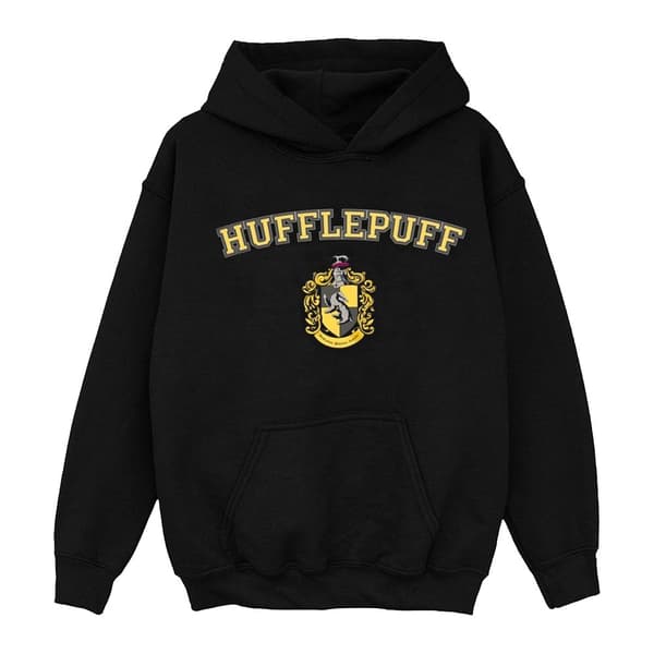 Harry Potter Boys Hufflepuff Crest Hoodie Black 12-13 Years