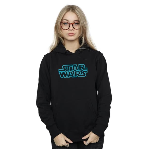 Star Wars Kvinnor/Ladies Neon Sign Logo Hoodie