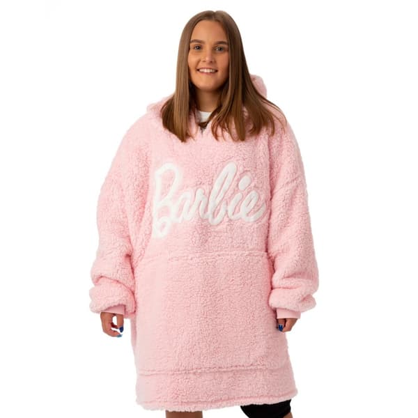 Barbie Sherpa-huvtröja med filt för damer/kvinnor