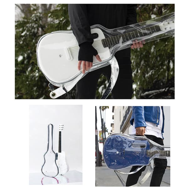 INF 42-tommers gjennomsiktig gitaroppbevaringspose