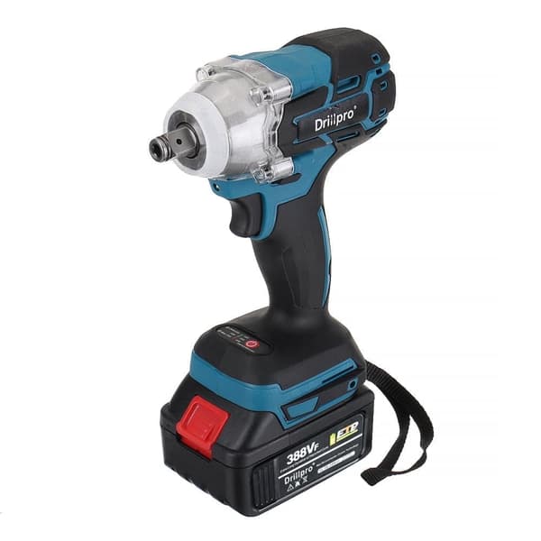 520Nm 1/2" akku slagnøgle med 2 batterier og oplader, passer til 18V Makita batteri 520Nm 1/2" akku slagnøgle med 2 batterier og oplader, passer til 18V Makita batteri