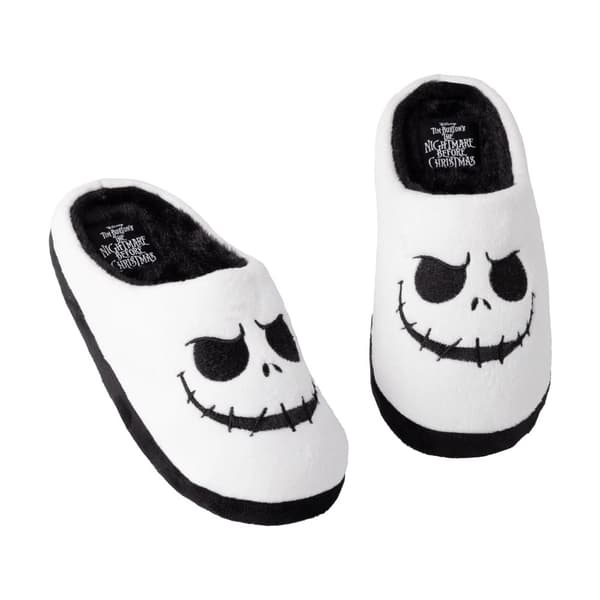 Nightmare Before Christmas Womens/Ladies Jack Skellington Slippers White/Black 5 UK-6 UK