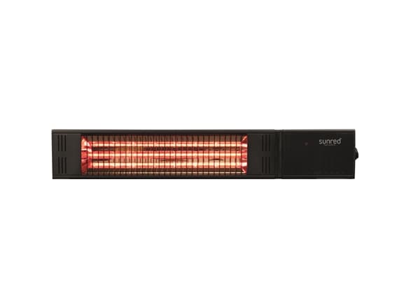 SOLRED | Varmeapparat | RDS-15W-B, Fortuna Wall | Infrarød | 1500W | Svart | IP55