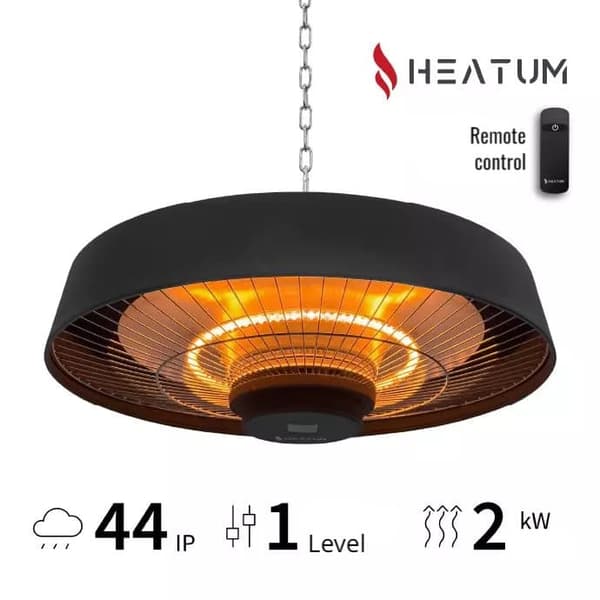Infravärmare Heatum H2000R Verse svart