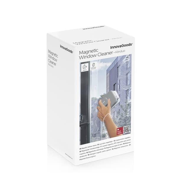 Magnetisk Glasrengörare Klinduo InnovaGoods - Effektiv rengöring av glas med magnetisk funktion. Skyddar ytor och ger skinande resultat.