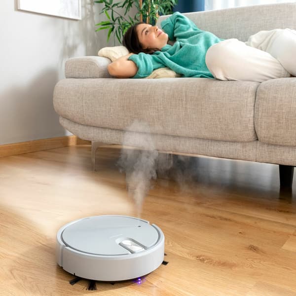 Robotstøvsuger 5-i-1 med opladningsfunktion fra Varob InnovaGoods - Effektiv og praktisk rengøring til dit hjem.