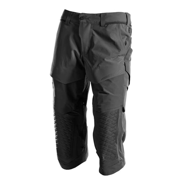 Mascot Knee Pad Pockets Customized 22249 3/4-byxor Grå 51 Man