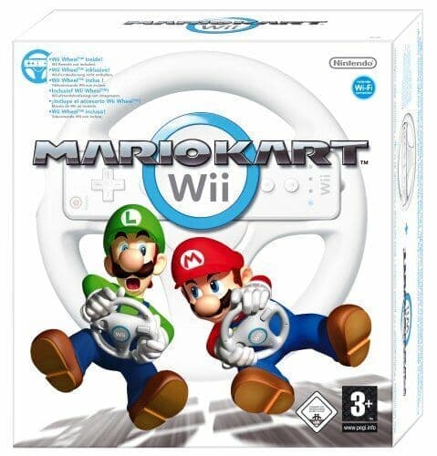 Mario Kart with Wii Wheel (Nitendo Wii) - Wii Remote Not Included - Game  0KVG  (Pre Owned)