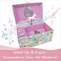 Miniatyrbild 2 av 6: UNIQ smyckeskrin för barn med musikballerina (Enhörning) - Mintgrön