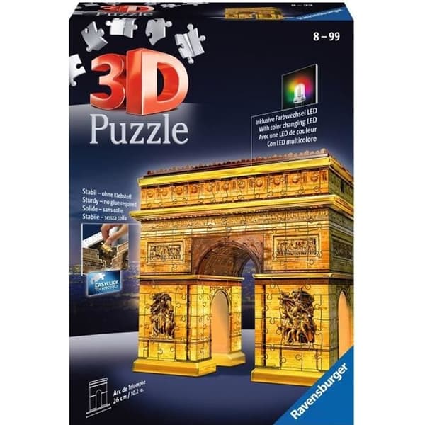 RAVENSBURGER Puzzle 3D Arc de Triomphe Night Edition 216 st