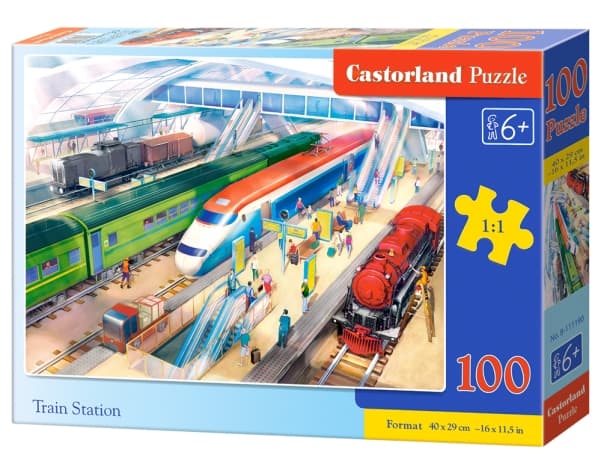 Castorland B-111190, 100 stykker, Tog, 6 år