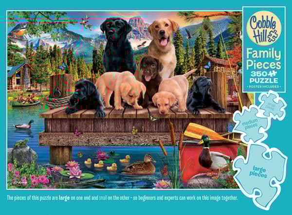 Pussel Pups and Ducks (Family) 350 bitar, Cobble Hill