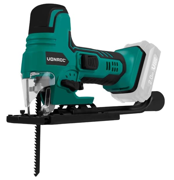 VONROC Stiksav 20V - Ergonomisk greb | Solo | Ekskl. akku og oplader