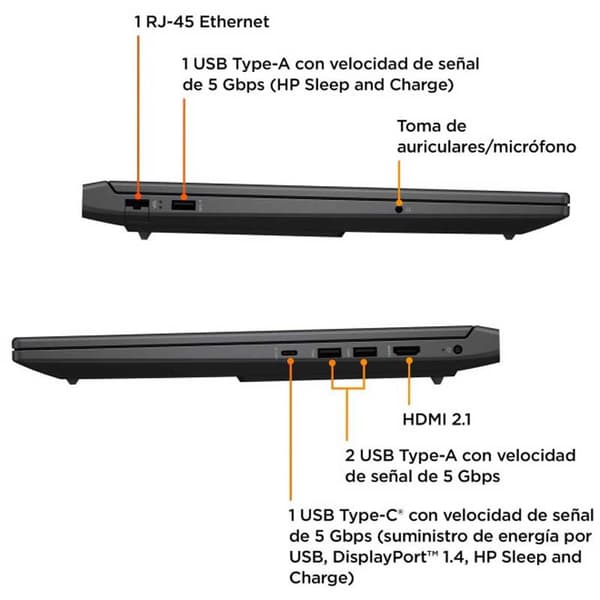 Hp Gaming Bærbar Computer Victus 16-s0009ns 16´´ R7-7840hs/16gb/512gb Ssd/rtx 4050  Spanish QWERTY