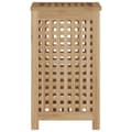 Miniatyrbilde 3 av 7: vidaXL Skittentøyskurv 35x25x60 cm heltre teak
