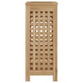 Miniatyrbilde 4 av 7: vidaXL Skittentøyskurv 35x25x60 cm heltre teak