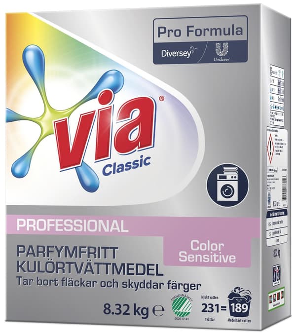 Tvättmedel VIA Pro F. Color Sens 8,32kg