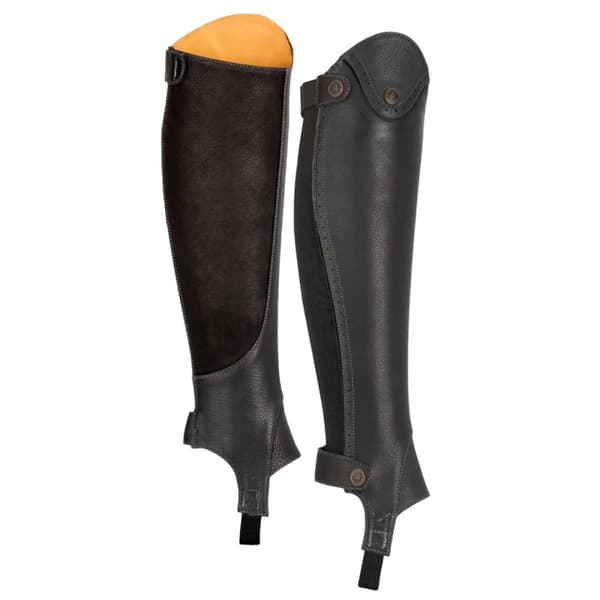 Moretta Unisex Adult Lucetta Leather Gaiters Black 3XLTL