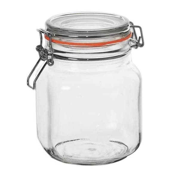 Tjock Glasburk med Patentförslutning och Gummitätning