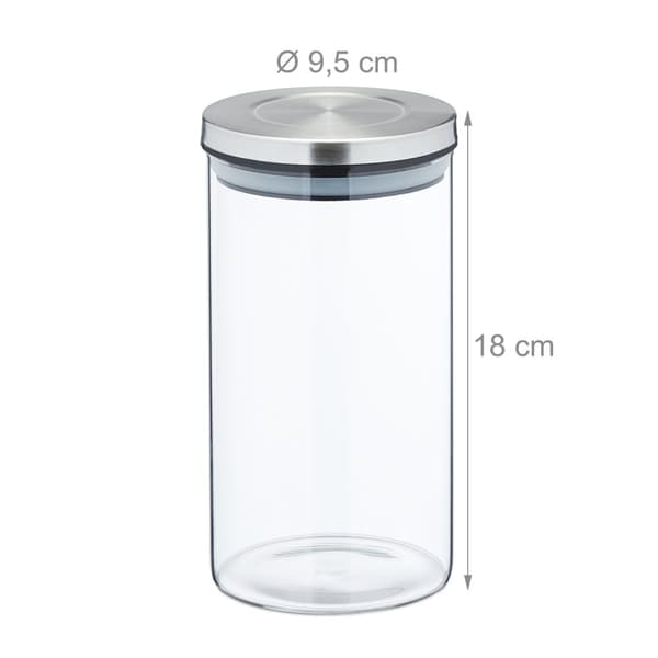 Förvaringsburkar i set om 4 1000 ml