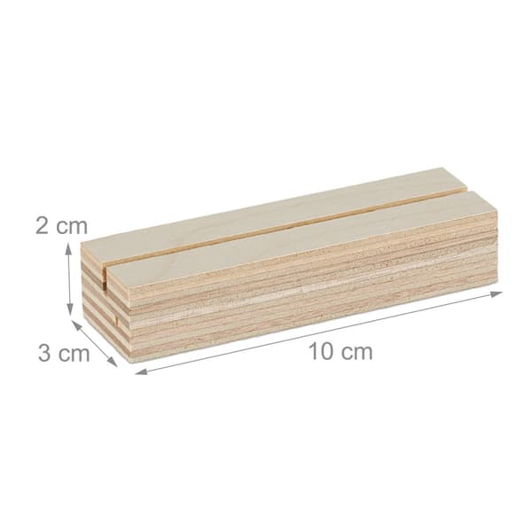 Holdere for plasseringskort i tre - 36 stk