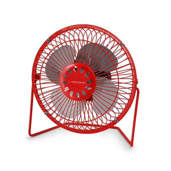 Esperanza 6" Usb Fan Yugo Red