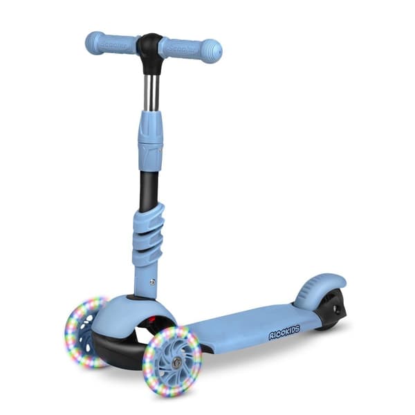 Ricokids Todi trehjulet scooter - blå/grå