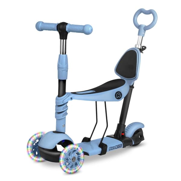 Ricokids Todi trehjulet scooter - blå/grå