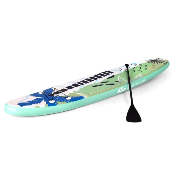 Stand Up Surffilauta puhallettava surffilauta melalauta 320 x 76 x 15 cm vihreä