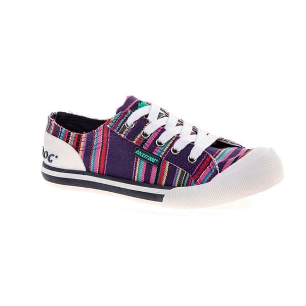 Rocket Dog Womens/Ladies Jazzin Canvas Aloe Lace Up Trainer Multicoloured 4 UK