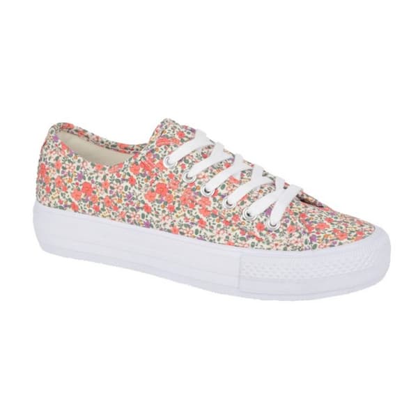 Rdek Womens/Ladies Floral Trainers Beige 6 UK