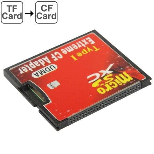 CF-kortadapter til microSD - bruk microSD i Compact Flash-enheter