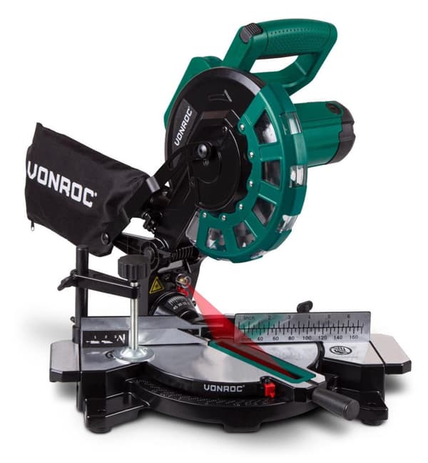 VONROC Kap-/ geringssav - 1700W - 216mm | Med laser og LED