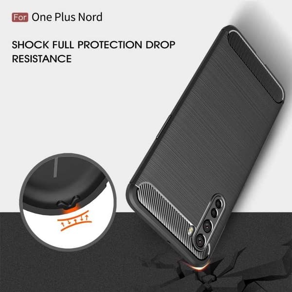 Oneplus Nord Shock Resistant Shock Absorbing Shell SlimCarbon