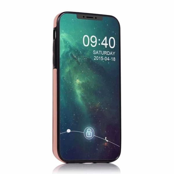 iPhone 12 Iskunkestävä Kotelo Korttiteline 3-POCKET Flippr V2