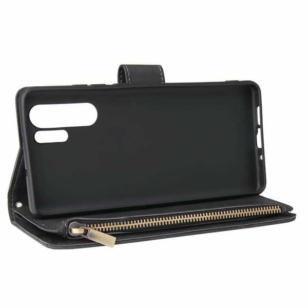 Huawei P30 Pro Multifunktionellt Plånboksfodral Zipper 8-Fack