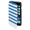 Pikkukuva 2 / 4: HAMA Plånboksväska DesignLine iPhone6/6S Stripe Blå/Vit