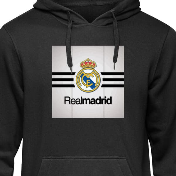 Hættetrøje til Børn | Behagelig Børne-Hoodie Real Madrid Sort 9-11 År Hættetrøje til Børn | Behagelig Børne-Hoodie Real Madrid Sort 9-11 År