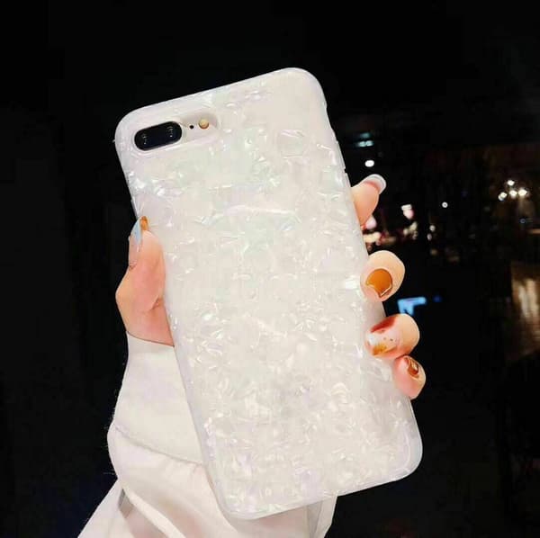 Marble Shockproof TPU Phone Case Cover  Samsung Galaxy A51 4G White
