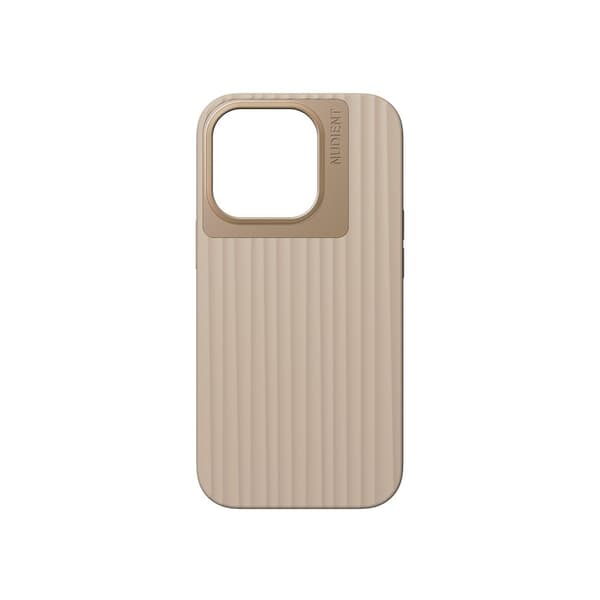 Nudient iPhone 14 Pro Kuori Bold Linen Beige