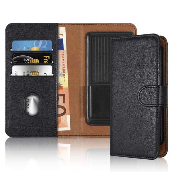 Fairphone 4 Deksel med kortrom, 360 graders beskyttelsesdeksel for sammenleggbar case cover Svart
