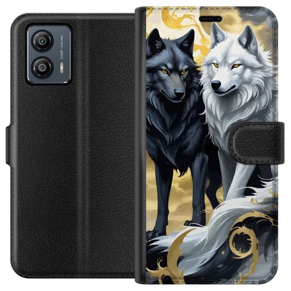 Motorola Moto G53 Lommeboketui Ulver i månen