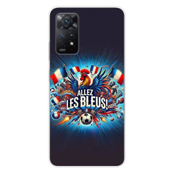 Tryckt silikonfodral kompatibelt med Xiaomi Redmi Note 11 Pro Plus 5G Come on blues