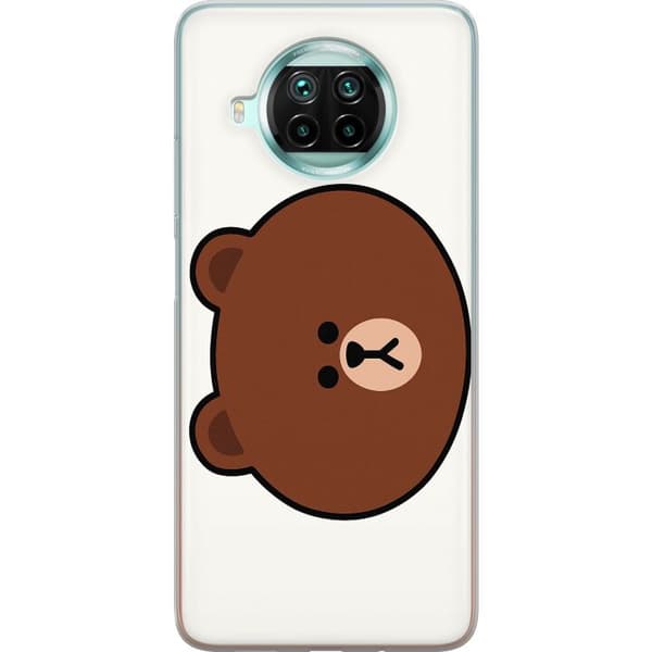 Xiaomi Mi 10T Lite 5G Läpinäkyvä kuori line friends brown