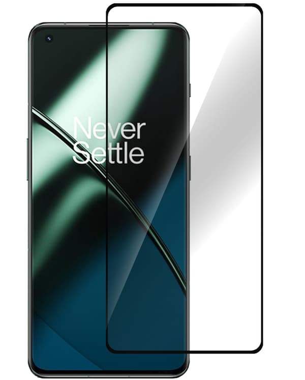 eSTUFF OnePlus 11 5G Skærmbeskyttelse - Buet Hærdet Glas Titan Shield, ES515032