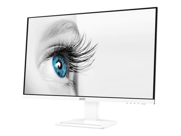 MSI Pro MP273AW - LED-skjerm - 27" - 1920 x 1080 Full HD (1080p) @ 100 Hz - IPS - 300 cd/m² - 1000:1 - 1 ms - HDMI, VGA, DisplayPort - høyttalere Hvit